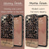 Wild Metallic Leopard Custom Name iPhone Case - Grey